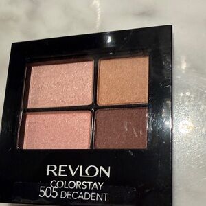 Revlon Decadent 505 Eyeshadow Quad - Peach, Pink & Brown Tones